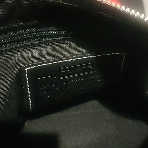 Coach Red and Gray Plaid Shoulder Bag - Picture 3 of 6